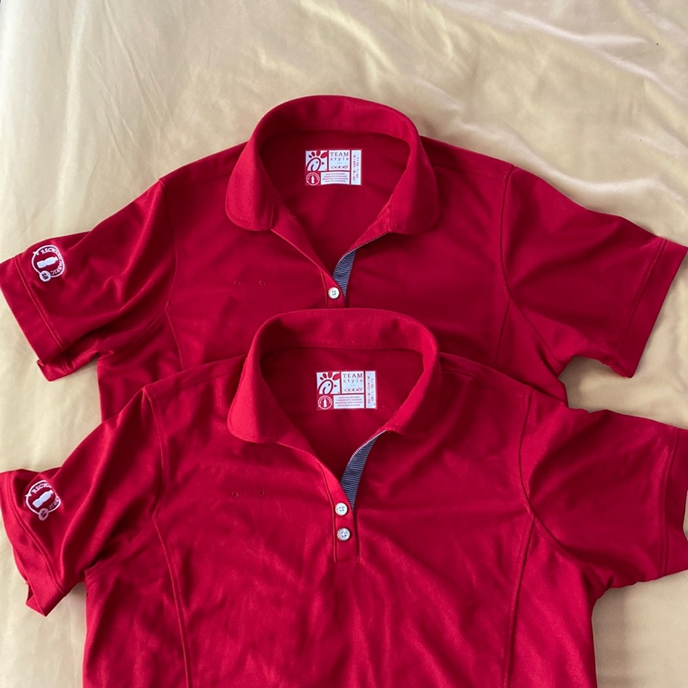 Chick-Fil-A Uniform Polo Shirts (2)